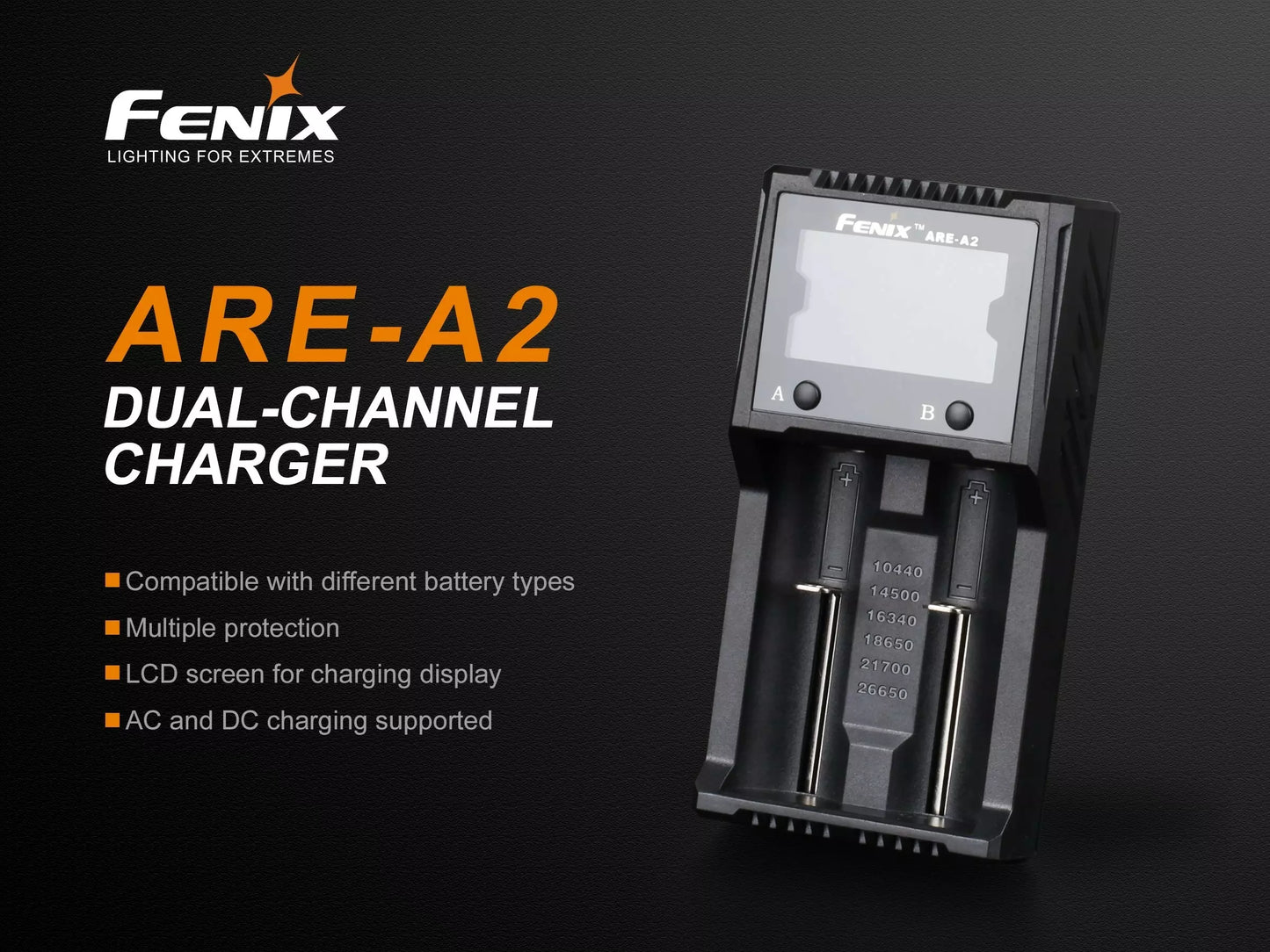 Fenix ARE-A2 Dual-Channel Battery Charger