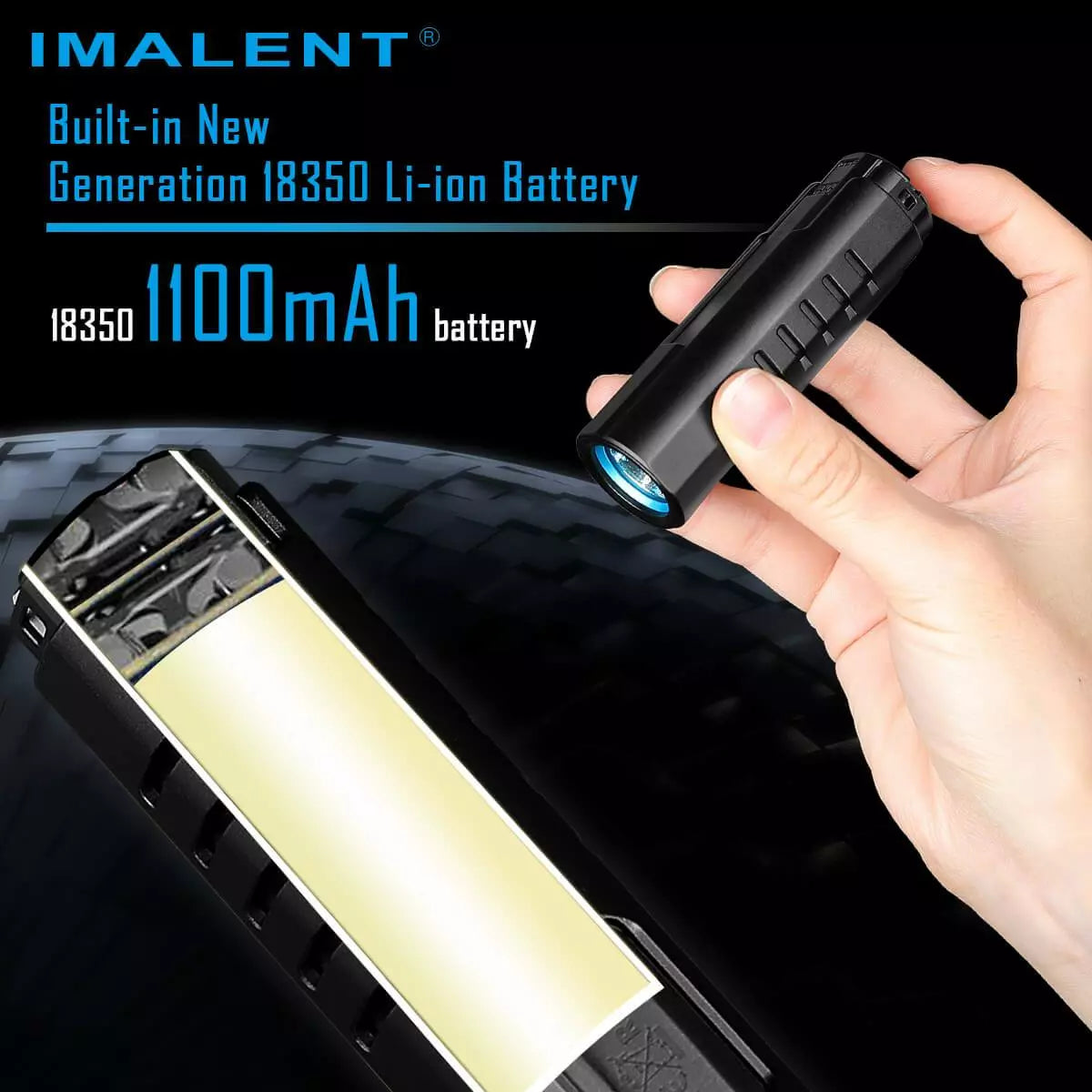 Imalent LD70 4000 Lumen Compact Rechargeable Torch - Black