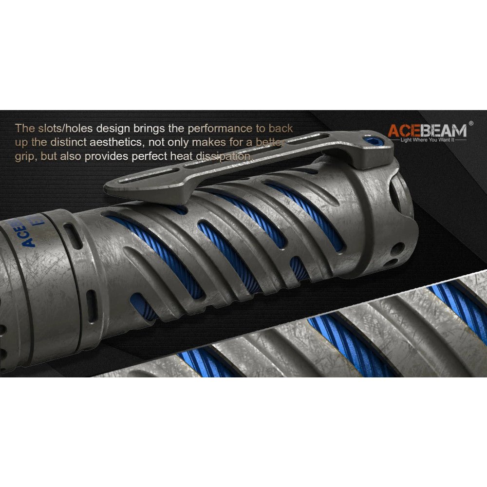 AceBeam E70 4600 Lumen Compact Rechargeable Torch - Torch Depot